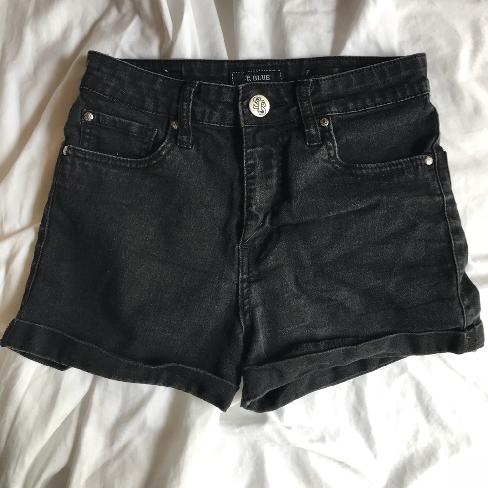STS Blue Black High Waisted Shorts